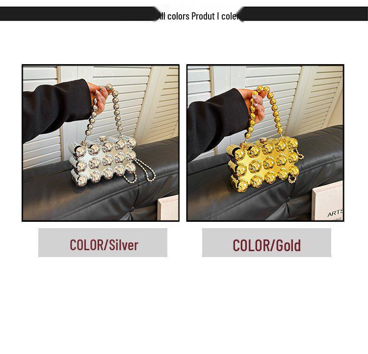 2024 Summer Egg-Shaped Acrylic Evening Bag: Trendy European & American Chain Crossbody