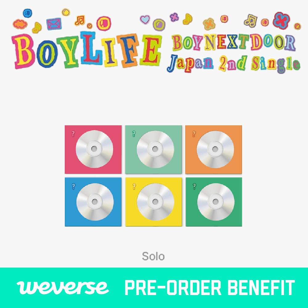 

Предзаказ BOYNEXTDOOR JAPAN 2-го сингл-альбома BOYLIFE Сольная обложка и POB Weverse SUNGHO