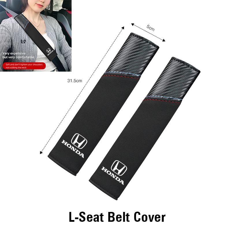 Car Seat Belt Protective Shoulder Cover Auto Accessories For Honda Civic Fit Jazz Accord Pilot CRV Odyssey Passport City Shuttle