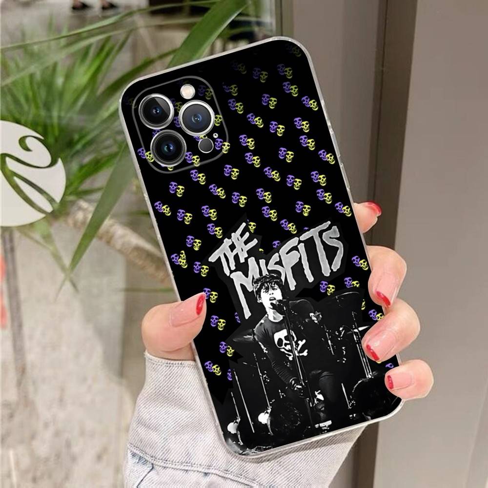 The Misfits Glenn Danzig For IPhone 17 16 15 11 12 13 14 Pro Max Soft TPU Silicone Back Cover Clear Case