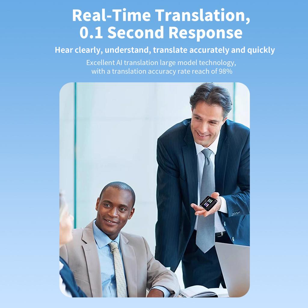 Language Translator Device Two Way MultiLanguage Translator 3.4" IPS Screen Instant Translation