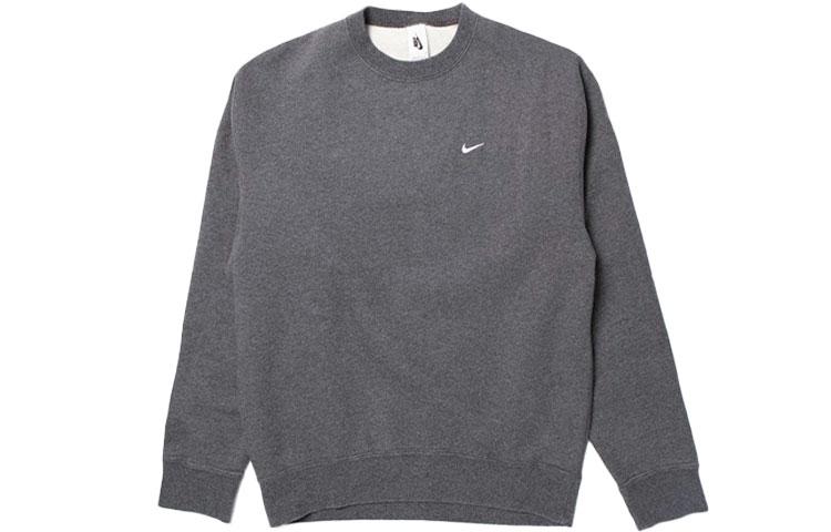 

Nike Sweatshirts Men s Gray Crew Neck Moderate Regular CZ5353-071 XS