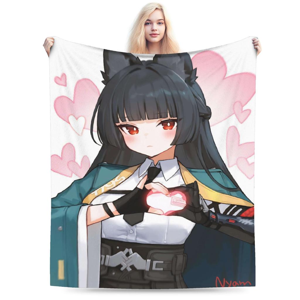ZZZ Ellen Nicole Miyabi Plush Blanket Girls Boys  Flannel Throw Blanket For Couch Chair Super Warm Custom Quality Bedspread Gift