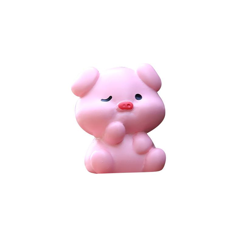 Twelve Zodiac Mini Resin Animal Figurines: Cute Cartoon Style