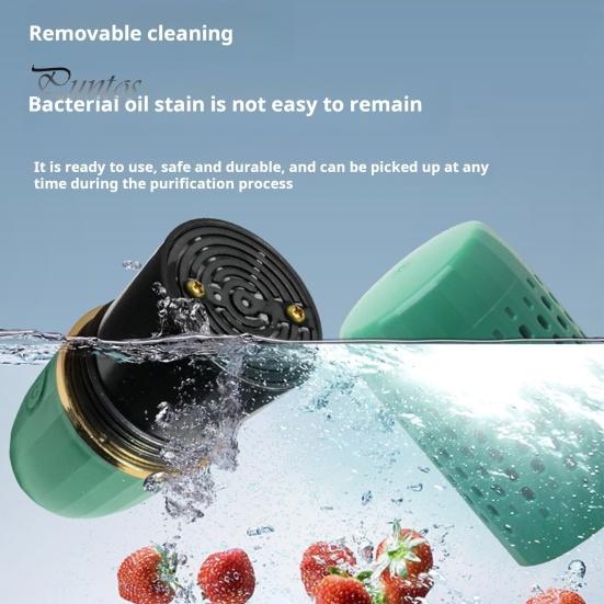 

Очиститель фруктов и овощей, портативное водонепроницаемое чистящее устройство, перезаряжаемая беспроводная машина для очистки фруктов и овощей, столовых приборов 1pc темно-синий