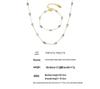 Qiong Yao Tianhe Stone Layered Clavicle Necklace: Light Luxury Double-Layer Stainless Steel Blade Chain for Women