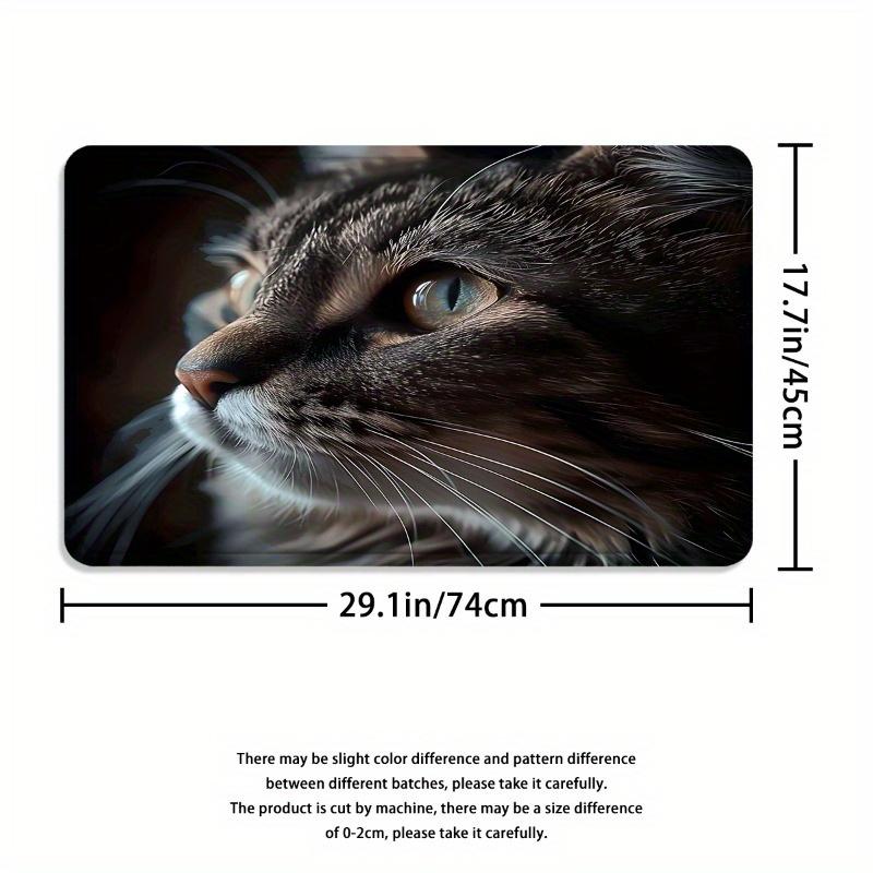 1/4pcs Cute Black Cat Waterproof Shower Curtain Set Decorative Bathroom Set Non-Slip Carpet Toilet Cover Bath Mat And 12 Hooks