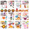 12pcs Face Change Cartoon Animal Stickers DIY Emotion Sitcker for Scrapbook Notebook Cartoon Graffiti Stickers Gifts Party Favor