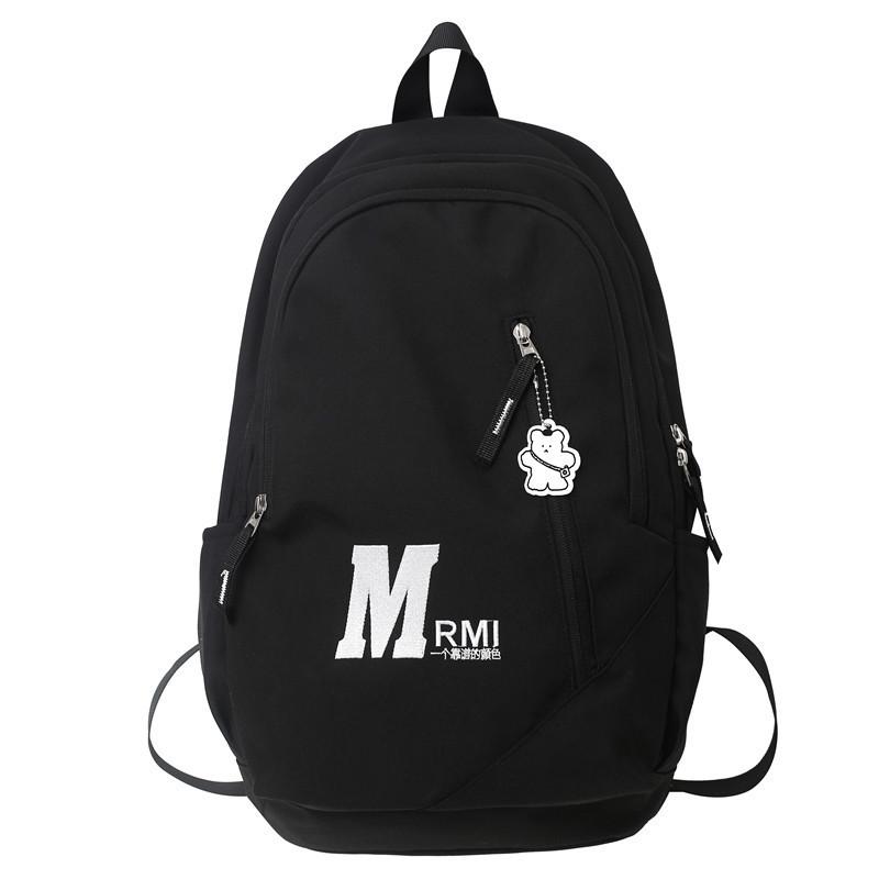 

Korean ins large capacity junior high school student schoolbag girl backpack American retro high school student travel backpack