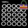 Handmade Crafts Plastic Crochet Loop Rings 2cm Round Clear O-Ring Semitransparent Rubber Linking Jump Fix Rings Bag Accessory