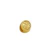 Gold Plated Double-Sided Fu Character Spacer Beads for Jewelry Making