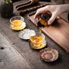 Japanese Style Tea Trays Retro Copper Anti Scalding Cup Holder Mat Pad Kung Fu Teaset Coffee Coaster Tea Ceremony Accessories