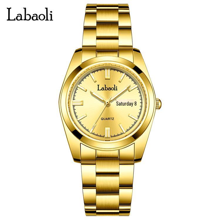 La Baoli LA421 Waterproof Quartz Steel Wristwatch for Couples
