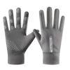 Summer women's sunscreen gloves women's spring UV protection thin short ice silk cool outdoor sunscreen breathable
