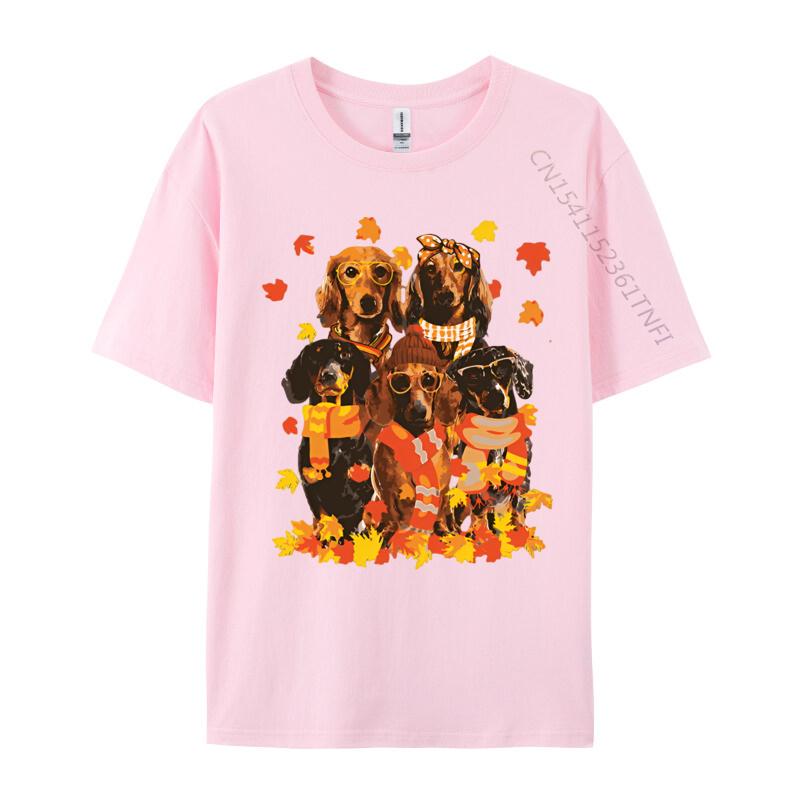 Dachshund Dog Halloween Thanksgiving Tshirt Male Brand New England Style Tops Tees Cotton T Shirt Mens Clothing Plus Size