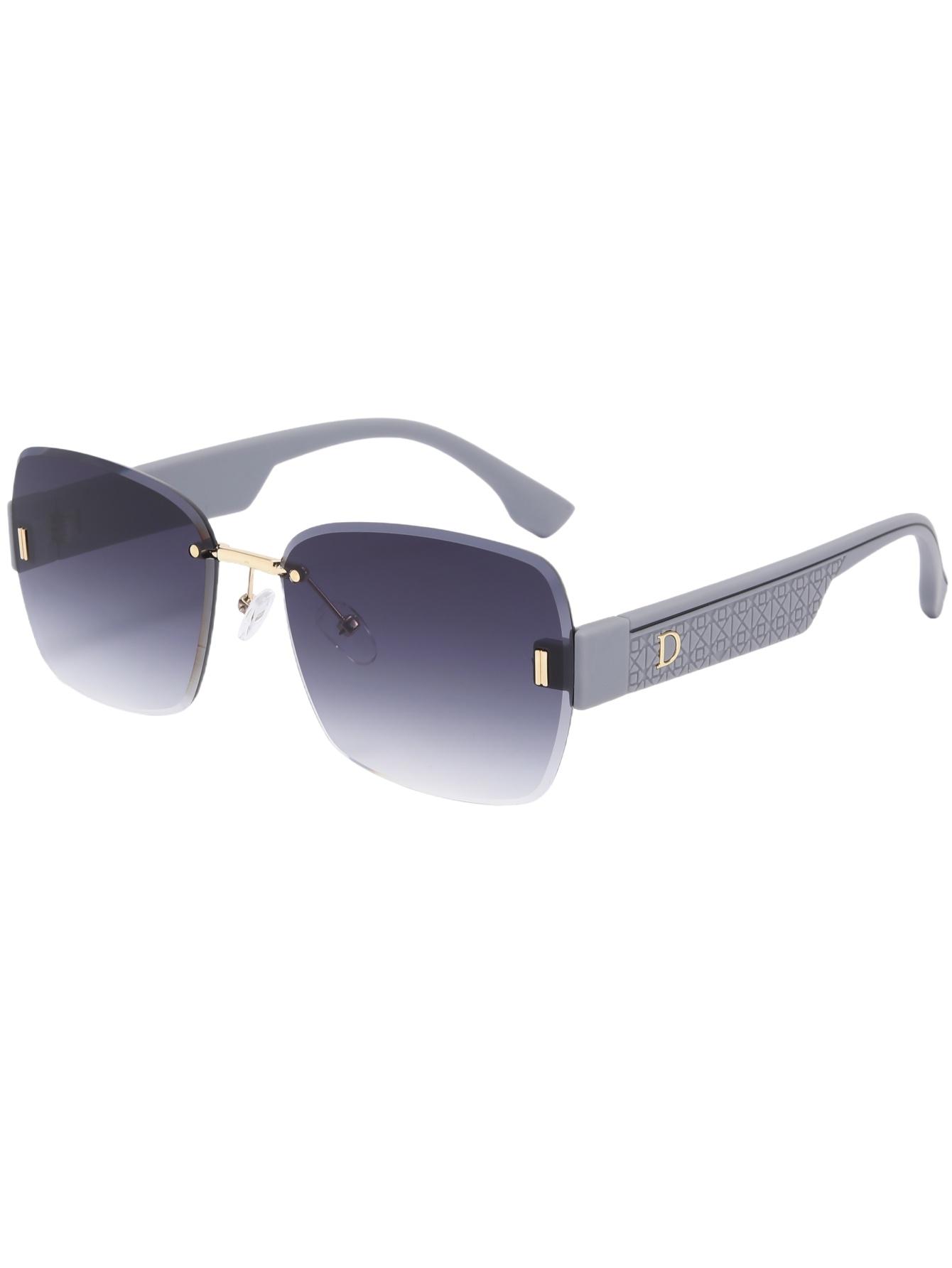 New Big Frame Trimming Fashion Trend Glasses Frame Slim Frameless Fashion Personality Beauty Sunglasses.