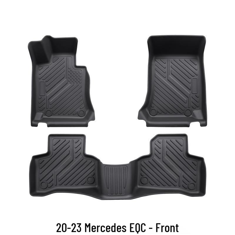 Anti-Slip TPE Floor Mats for 2020-2023 Mercedes EQC: Upgraded Interior Pedal Accessories
