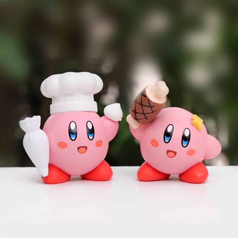 Kirby Anime Game Figurine Cake Decoration Ornament Collection.