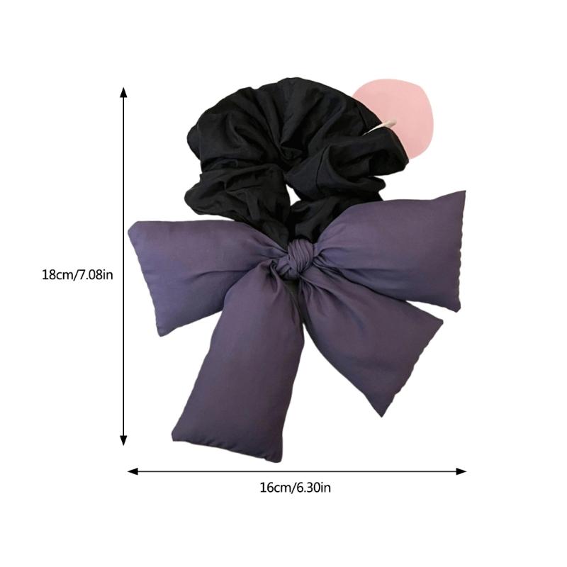 Bowknot Hair Scrunchies Thick Oversized Hair Scrunchy Elegant Hair Rope Scrunchy Women Ponytail Holder