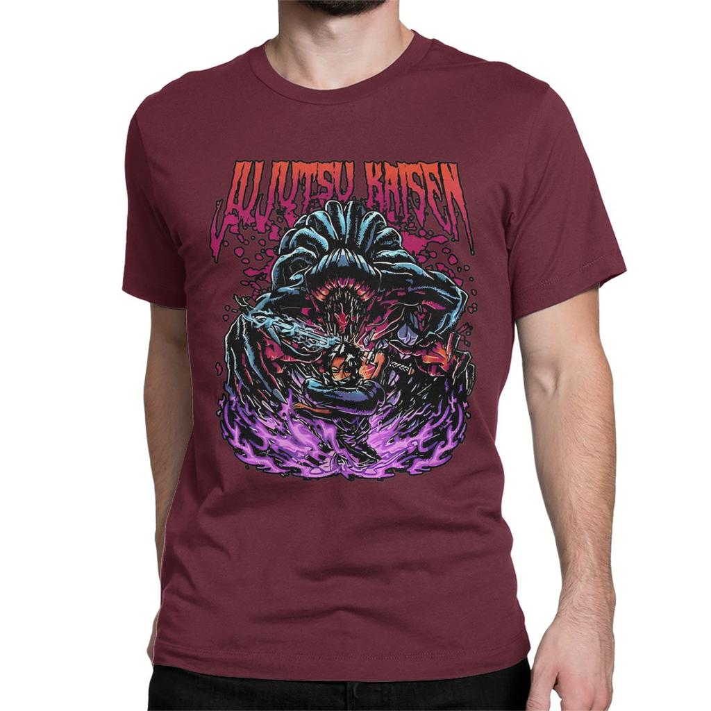 Jujutsu Monster Kaisen T-Shirts for Men Women Comic Anime Vintage Pure Cotton Tees Crewneck Short Sleeve T Shirts Printed Tops