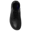 Birkenstock Leather Comfortable Short Combat Boots 3.5cm Women's Black 1028510