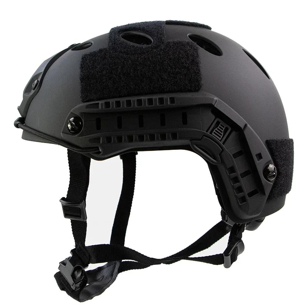 FAST Tactical Riot Helmet ABS 4-Point Suspension Adjustable Head Circumference for Military CS Airsoft Outdoor Protection