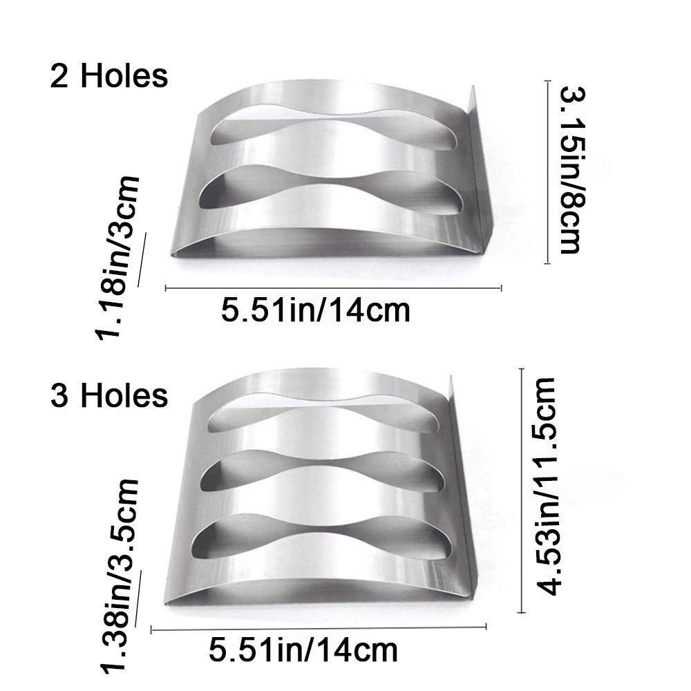 2/3 Holes Stainless Steel Toothbrush Rack Self-Adhesive Toothbrush Holder  for Bathroom