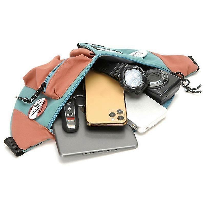 Y9574 Canvas Umhängetasche Rucksack Leichte Sport Brusttasche Grün