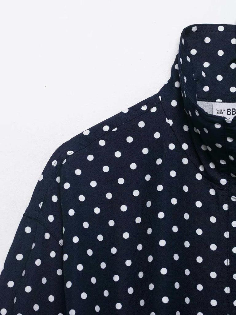 Retro Polka Dot Women's Summer Casual Short Set