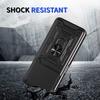 For itel A90 4G Case with Slide Camera Lid PC+TPU Kickstand Phone Cover