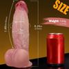 7-Inch Giant Dildo, Dual-Density silicone dildo with powerful suction cup