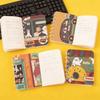 2Pcs Happy Bus Pattern Cartoon A7 Coil Book Pocket Mini Notebook Diary Portable Office Notepad Daily Weekly Planner School Supplies Holiday Gift