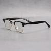 1 Pack Square Glasses Men's Retro Anti-Blue Light Computer Glasses Reading and Gaming Glasses Travel Fashion Women's Glasses