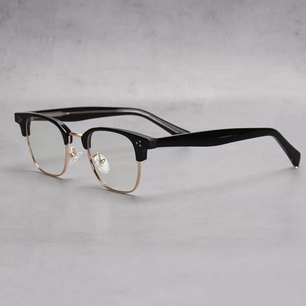 1 Pack Square Glasses Men's Retro Anti-Blue Light Computer Glasses Reading and Gaming Glasses Travel Fashion Women's Glasses