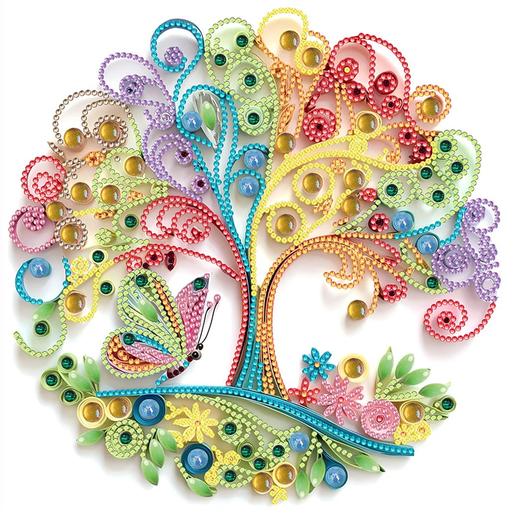 Abstract Special Shape Quilling DIY Partial Drill Diamond Art Kit 30x30cm Crystal Diamond Art for Adults Home Wall Decor