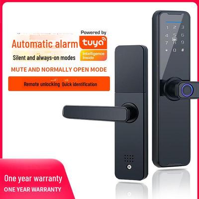 Fechadura inteligente antirroubo com impressão digital e senha para portas internas, residenciais, de hotéis, de apartamentos - Tecnologia de abertura com uma única pegada.
