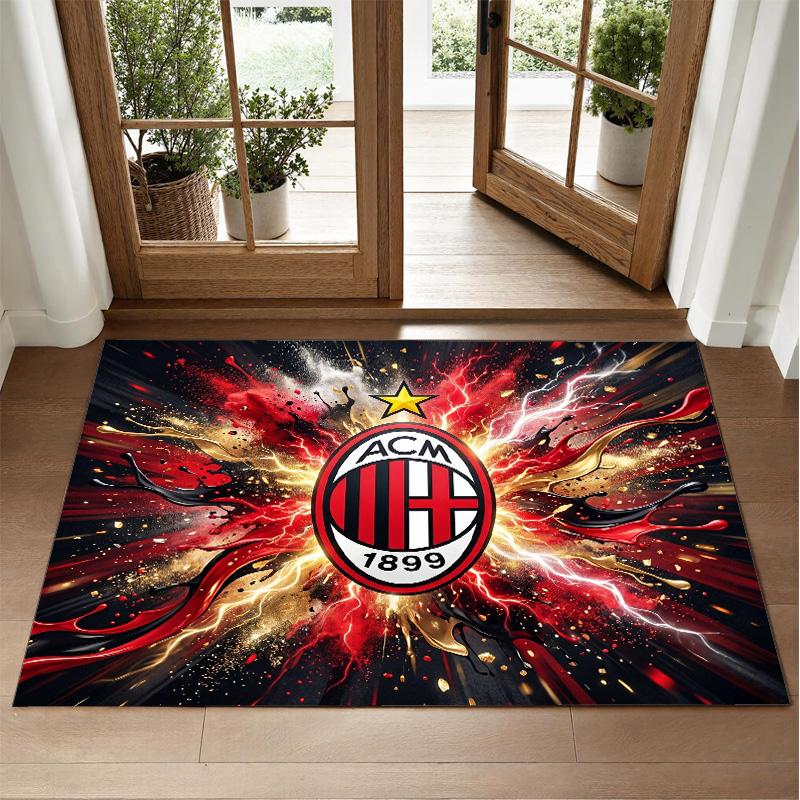AC Milan Design Crystal Velvet Rug Soft Decorative Mat for Bedroom Entrance