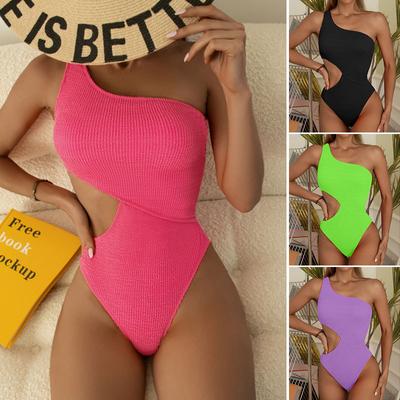 Bikini Women's Summer Sexy One Piece Swimsuit One Shoulder Women's Beachwear