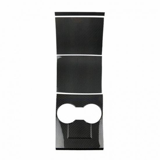 4PCS Carbon Fiber Color Center Console Cover Trim Kit for Tesla Model 3 Y