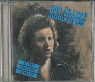CD DON MCLEAN - Greatest Hits Live! At The Dominion D271332 Gold Castle 1990 US Pop Used