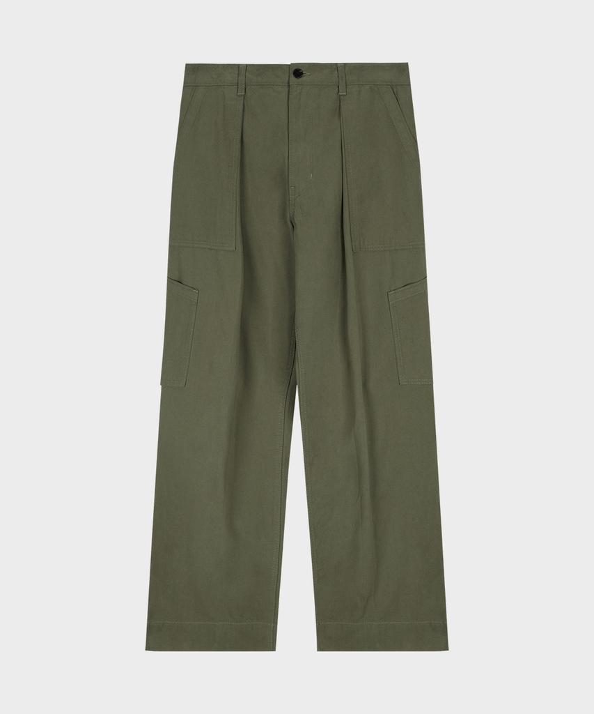 Teildeon Cotton Cargo Pants Khaki