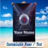 Beach Towel Custom Name Text, Quick Dry Large Towel For Beach HomeRangers FC