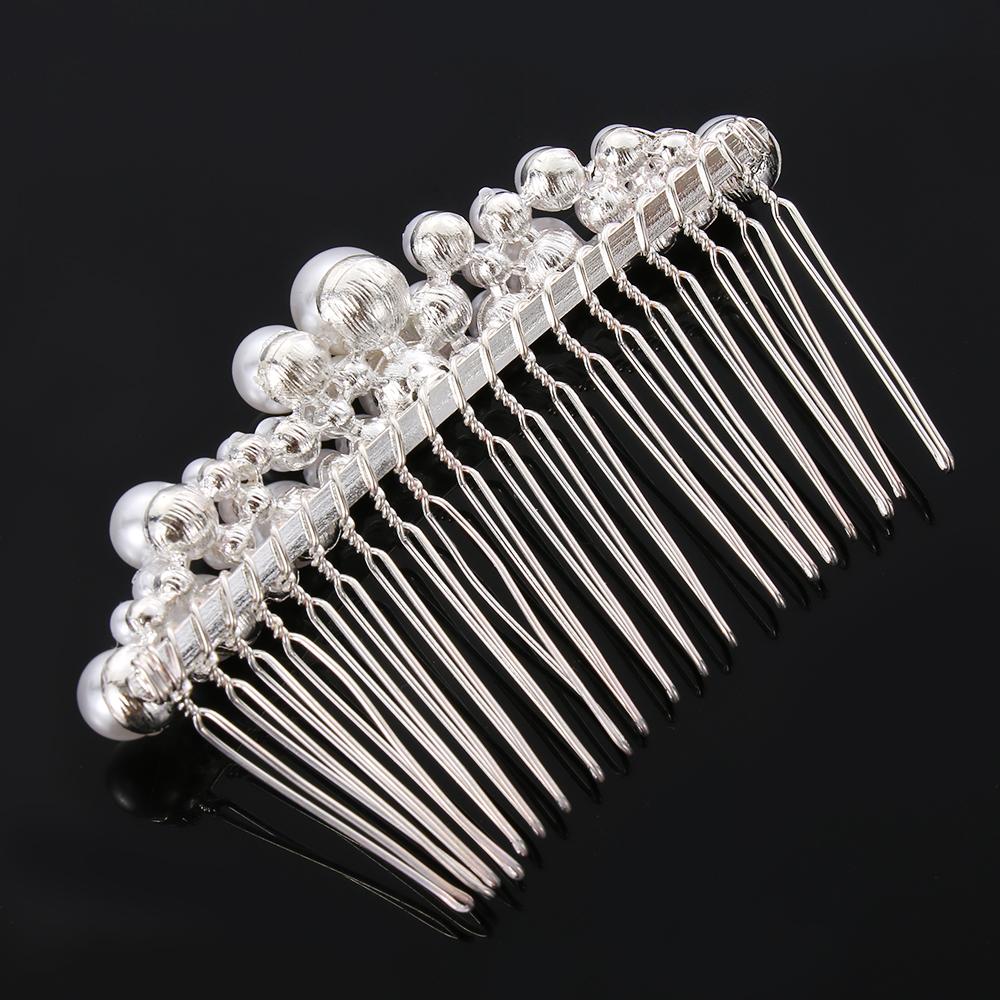 1 PC Women Haircomb Jewelry Hair Ornaments Bridal Headpiece Bride Barrette Hairwear Pearl Hairpin