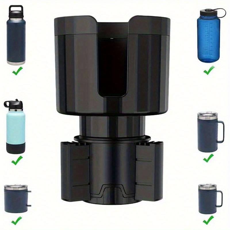 Car Cup Holder Extender Adapter with Offset Adjustable Base, Cup Holder Beverage Holder for Car