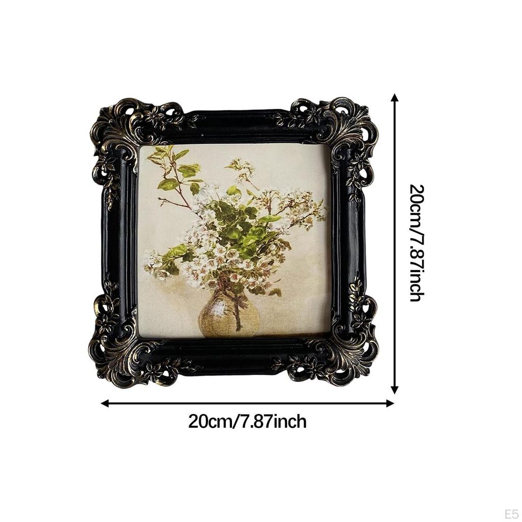 Vintage Picture Frame Antique European Holder Retro Baroque Home Decor for Bedroom Wedding