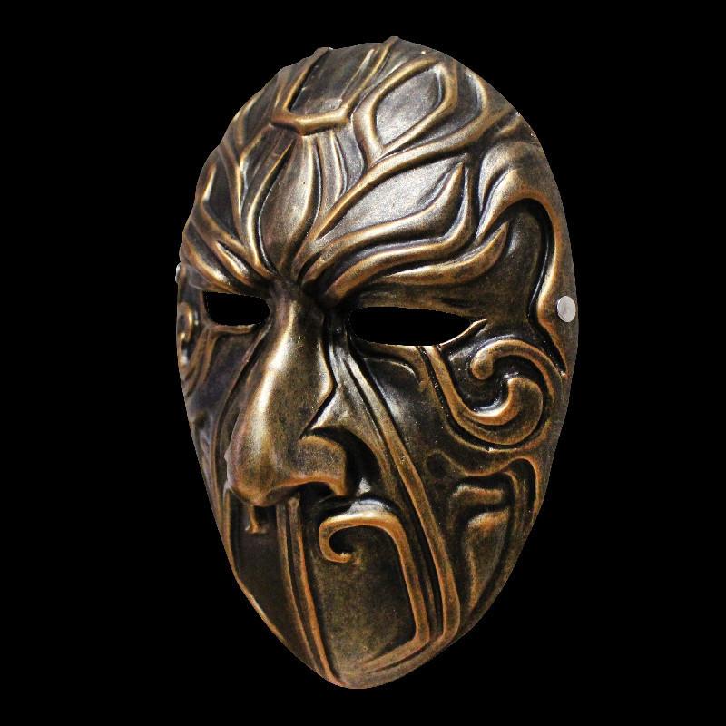 Badguy Animerad Mask Harts Koppar Silver Tecknad Kostym För Jul Och Halloween