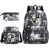School Season Theumbrellaacademy School Bag 3-Piece Pencil Case + Shoulder Bag + Backpack
