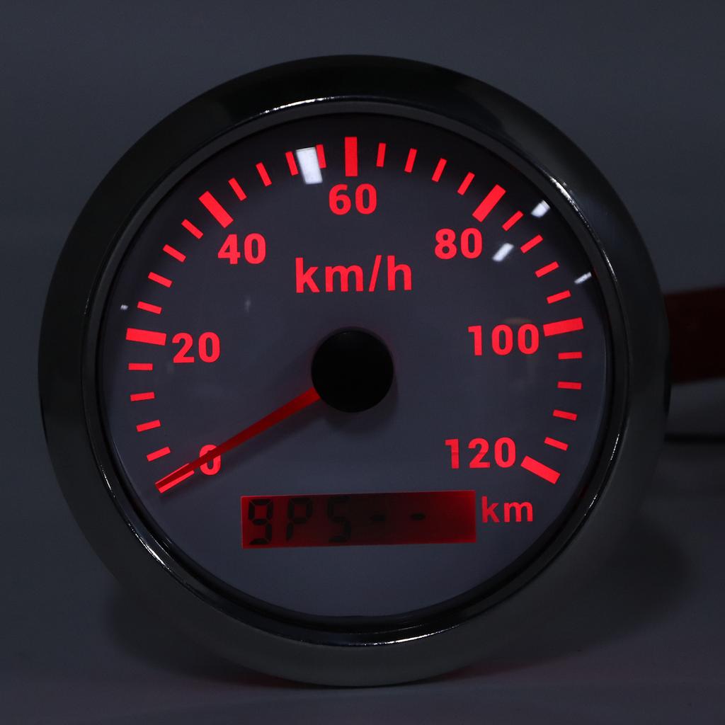 85mm GPS 120KMCelsiusH Speedometer Odometer for Boat Yacht Outboard Car Motorcycle Engineering Machinery