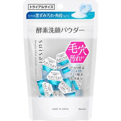 Suisai Beauty Clear Powder Wash N (Trial) 6g Facial Cleanser (powder) Suisai N To Use, Dispense 1 Capsule of Powder Into Palm of Hand and Lathe