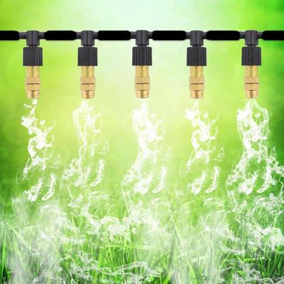 10 Uds. Cabezales de aspersor de latón ajustables boquilla de riego por nebulización